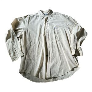 Mens Ralph Lauren Blake collection button down dress shirt XL